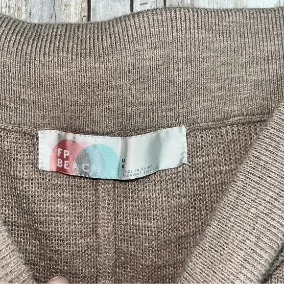 Free People FP Beach Tan Knit Shorts - Picture 4 of 6